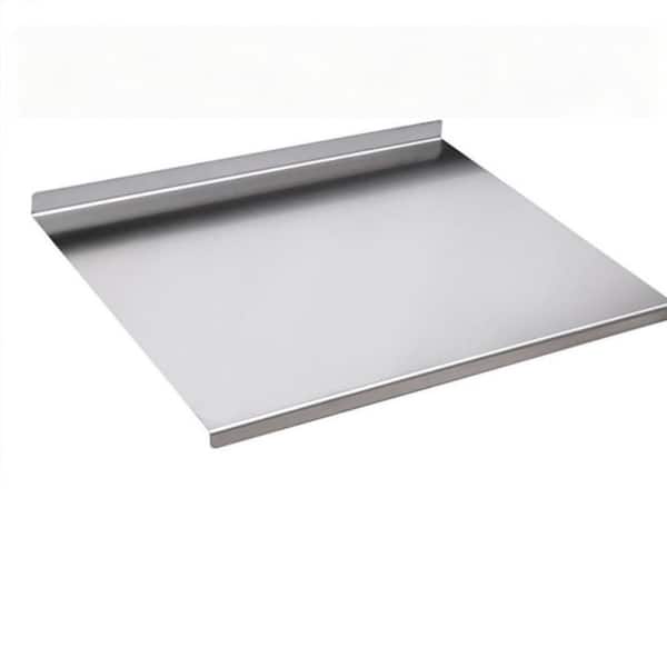 15.75 x19.69 in. Rectangular Z-Shape Stainless Steel Cooked Meat Baking Tray, Double-Sided Cutting Board Titanium