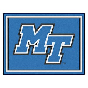 NCAA - Middle Tennessee State University Blue 10 ft. x 8 ft. Indoor Rectangle Area Rug
