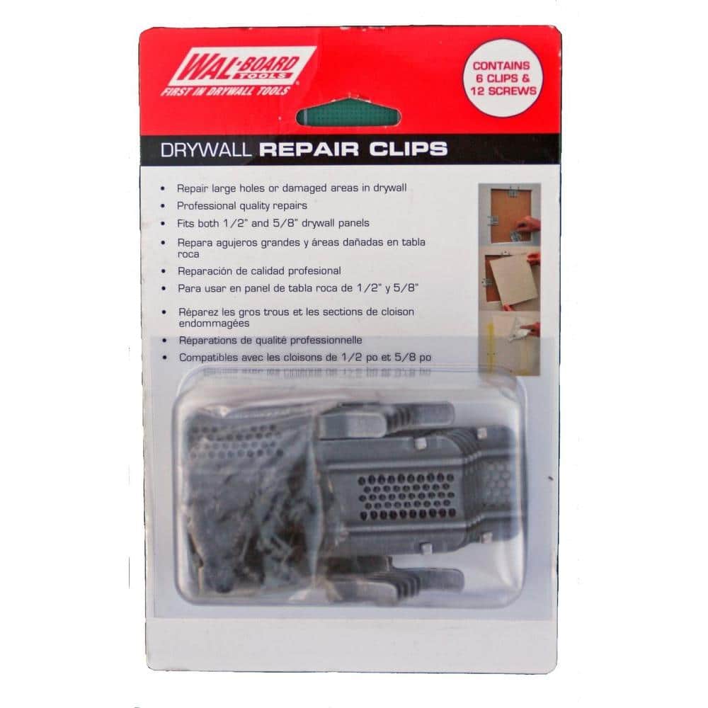 Drywall Repair Clips Includes 8 Each 1/2 clips and 5/8 clips 