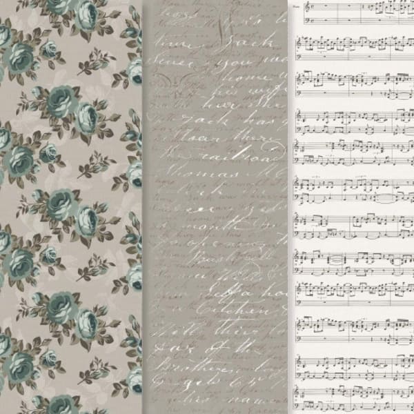 Americana 12 in. x 16 in. Decou-Page Paper Victorian Romance (3-Pack)