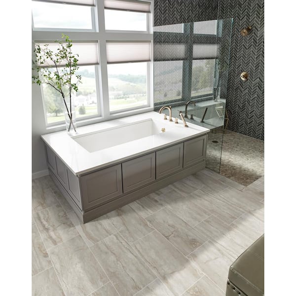 Bernini Camo 12 in. x 24 in. Polished Porcelain Marble Look Floor and Wall Tile (16 sq. ft./Case)