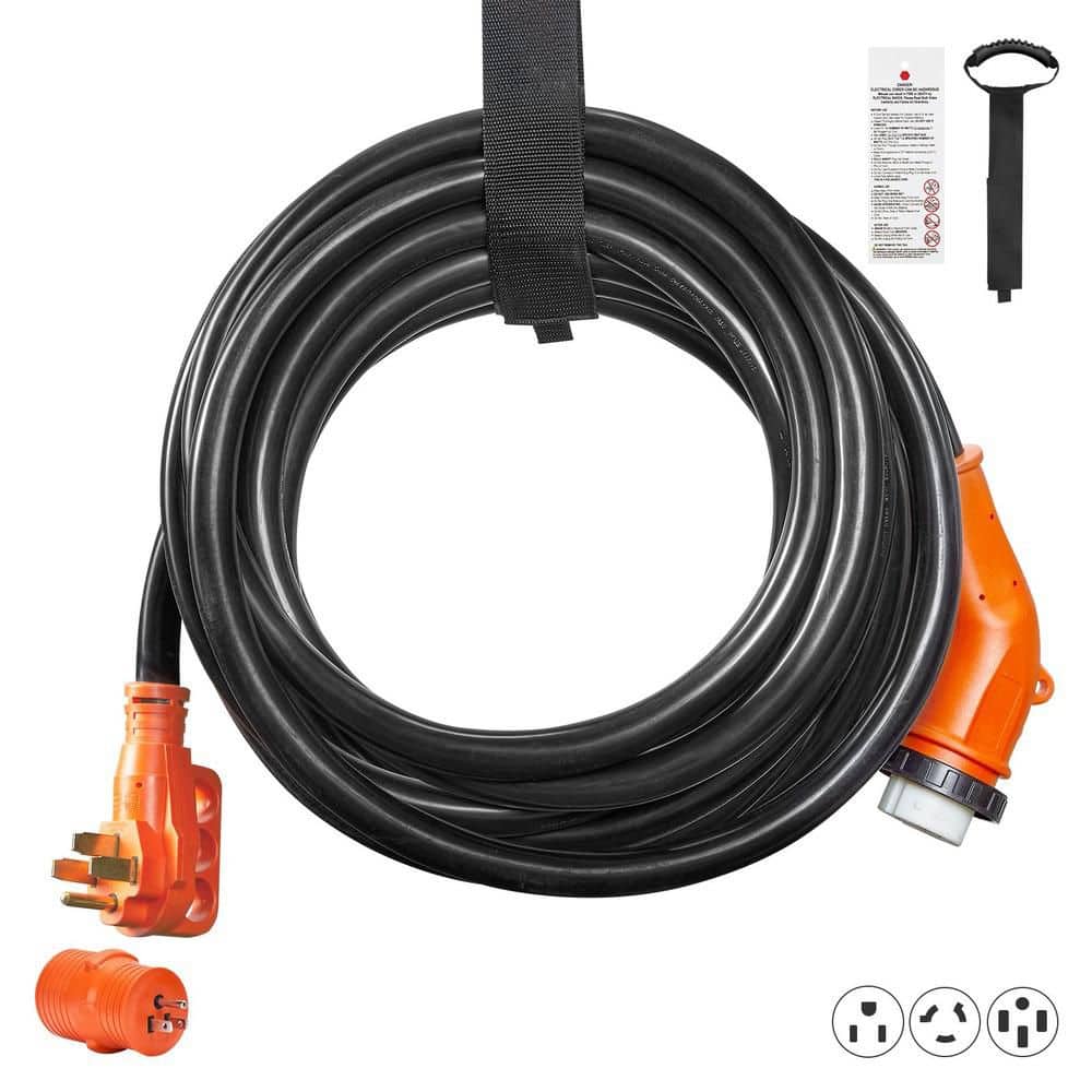 30 ft 50 Amp RV Power Cord STW 6/3+8/1 Generator Cord with LED Handle and Adapter ETL Listed price history on PriceWatchPro