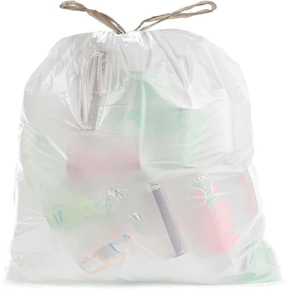 HDX 8 Gal. White Medium Trash Bag (50-Count) HDX 8G WHT - The Home Depot