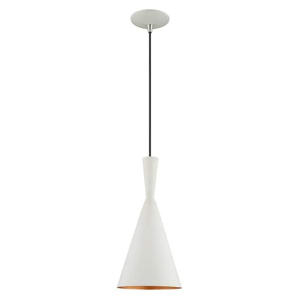 AVIANCE LIGHTING Braxton 1-Light White Mini Pendant