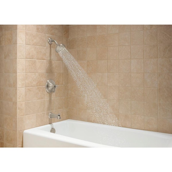 Kohler Georgeson Single Handle 3 Spray Tub And Shower Faucet In Vibrant Brushed Nickel Valve Included K R99913 4 Bn The Home Depot