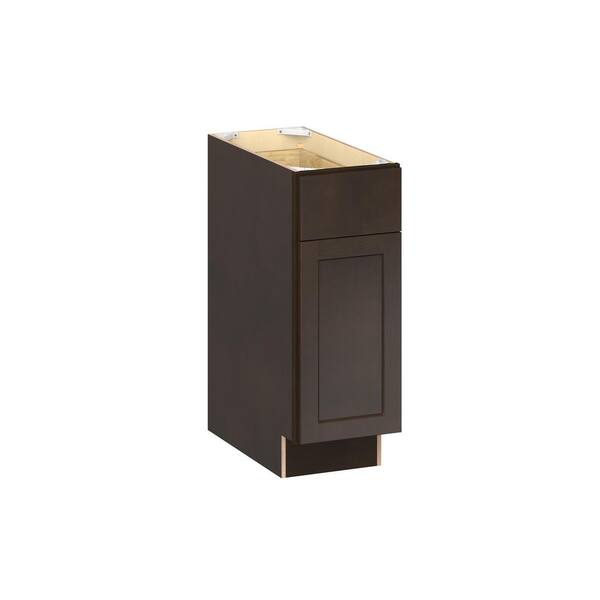 Emerson Cocoa ADA Base with Right door Ready to Assemble Kitchen Cabinet (12 in. W x 32.5 in. H x 24 in. D)