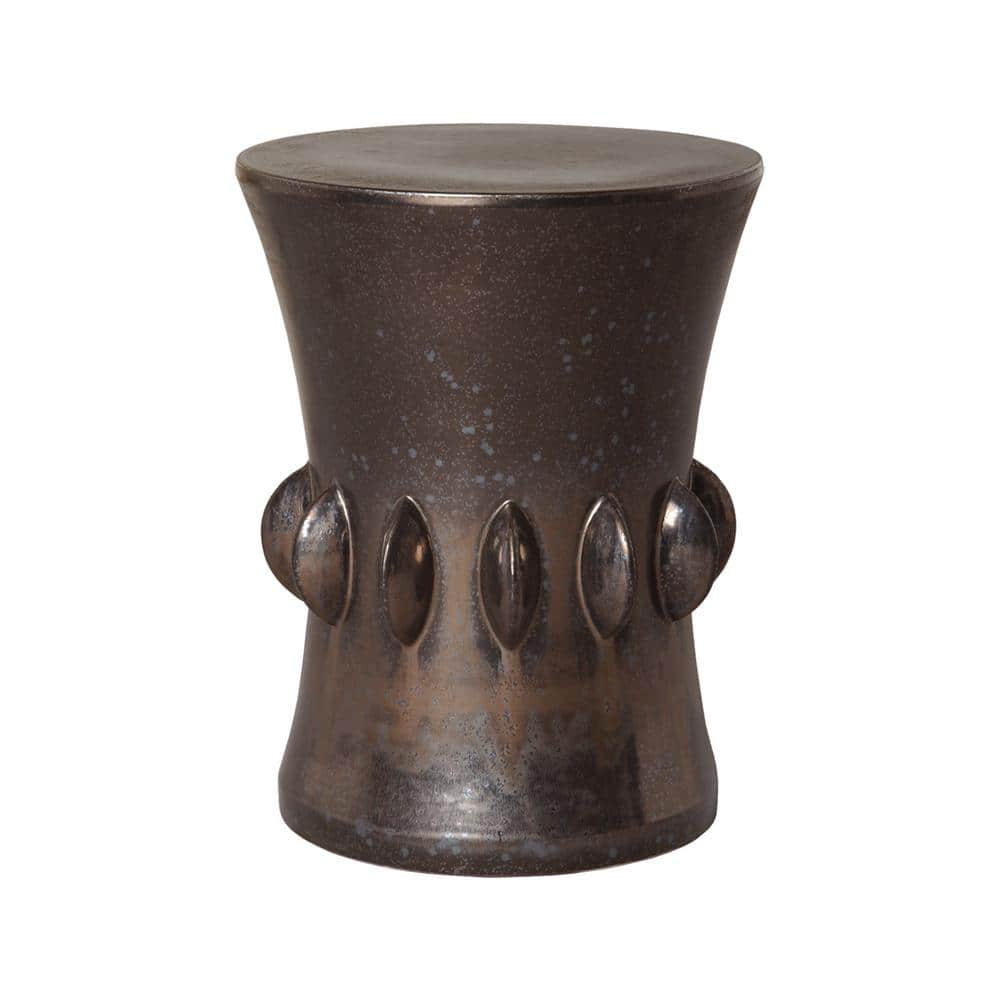 Jewel 18 in. H Gunmetal Round Ceramic Garden Stool price history on PriceWatchPro