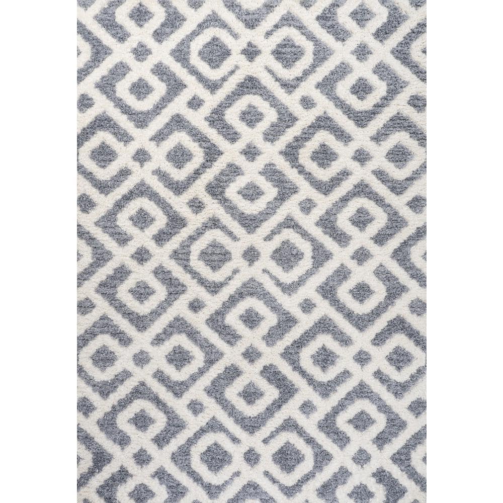 Astrid Cream and Gray 8' x 10' Trellis Area Rug