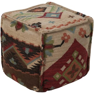 Calzada Taupe Accent Pouf