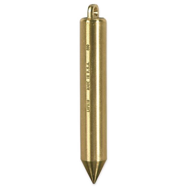 Lufkin 20 Inage Solid Brass Cylindrical Plumb Bob TT590N The Home  Depot