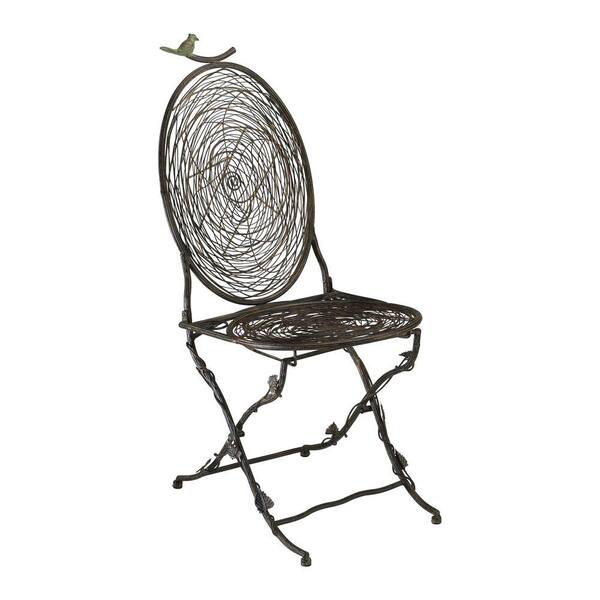 Filament Design Prospect Iron Chair in Muted Rust