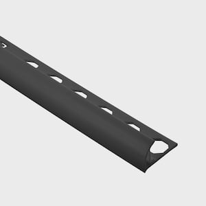 Novocanto Black 1/2 in. x 98-1/2 in. PVC Tile Edging Trim