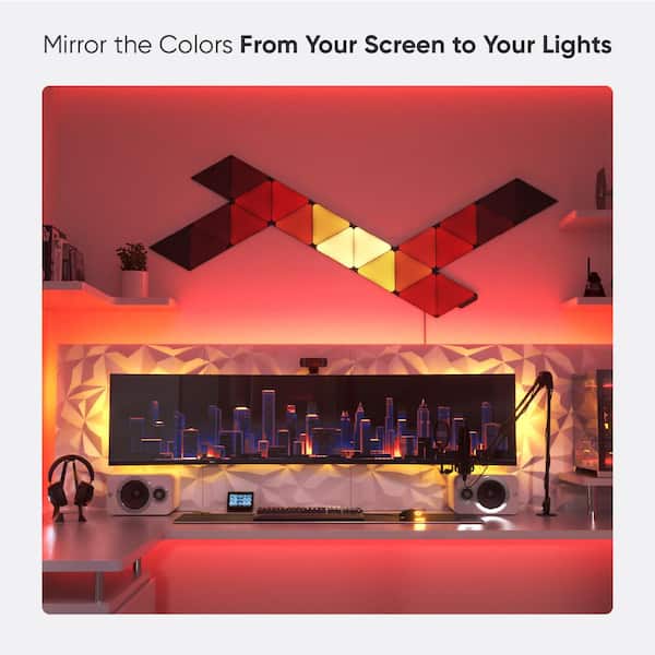 Nanoleaf Shapes - Modular Lighting Black Triangles Smarter