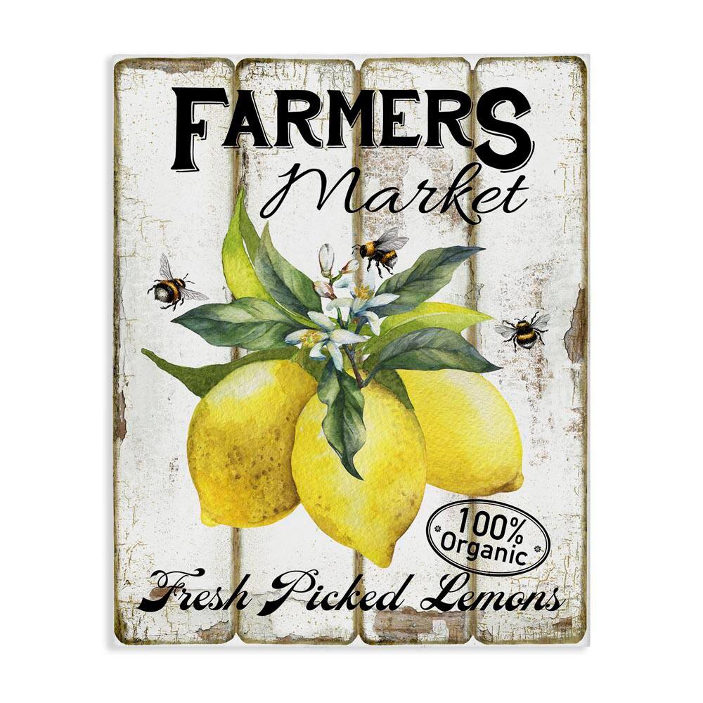 Rustic Farm Market Lemons by Creatif Belle Unframed Food Graphic Art Print 30 in. x 24 in. price history on PriceWatchPro