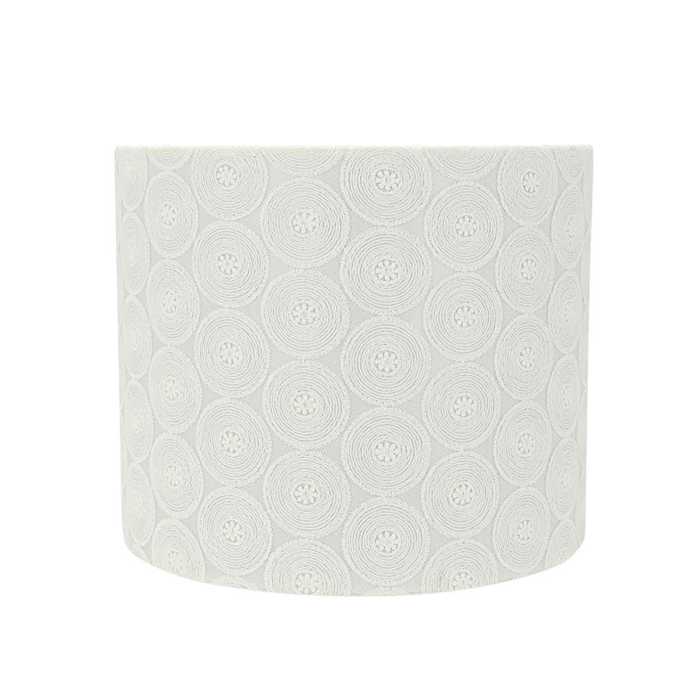 Aspen Creative Corporation 12 in. x 10 in. White with Circled Floral ...