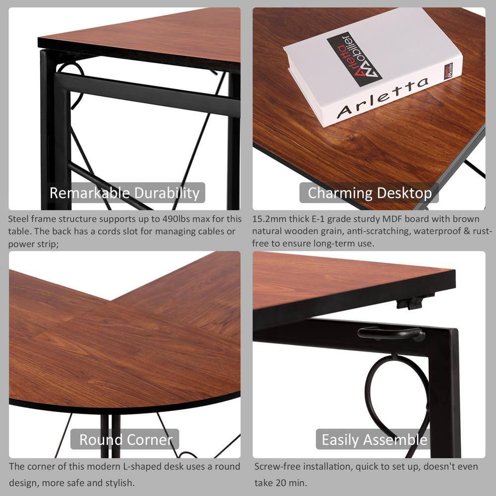 L Shaped Computer Corner Desk - rated 5 stars from 3 reviews