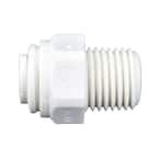 1/4 in. O.D. x 1/4 in. MIP NPTF Polypropylene Push-to-Connect Adapter Fitting