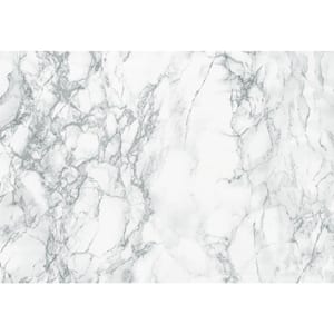 26 in. x 78 in. Marble Grey Self-Adhesive Vinyl Film for Furniture and Door Renovation/Decoration