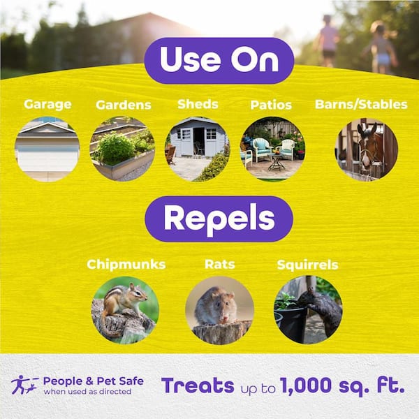 Rat Magic, Repels Rats, Chipmunks, Squirrels, Rodent Repellent 5 lb. Granules