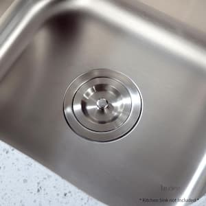 Kitchen SinkShroom (Stainless) Strainer with Built-in Anti-Clog Techno