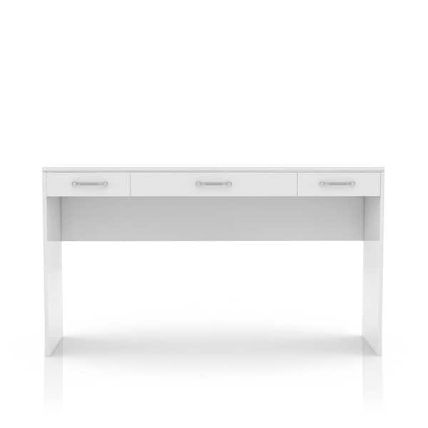 Furniture of America Crossroads White Vanity Table with 1 Mirror