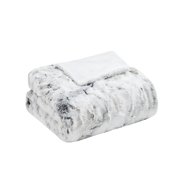 INNOBULE Gray Throw Blanket (Set of 2)
