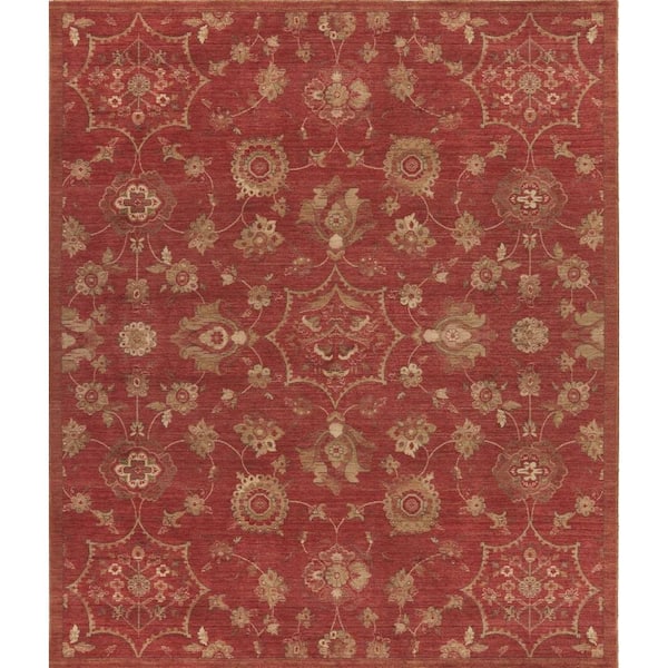 Home Decorators Collection Dahlia Red 5 ft. x 7 ft. Indoor Area Rug