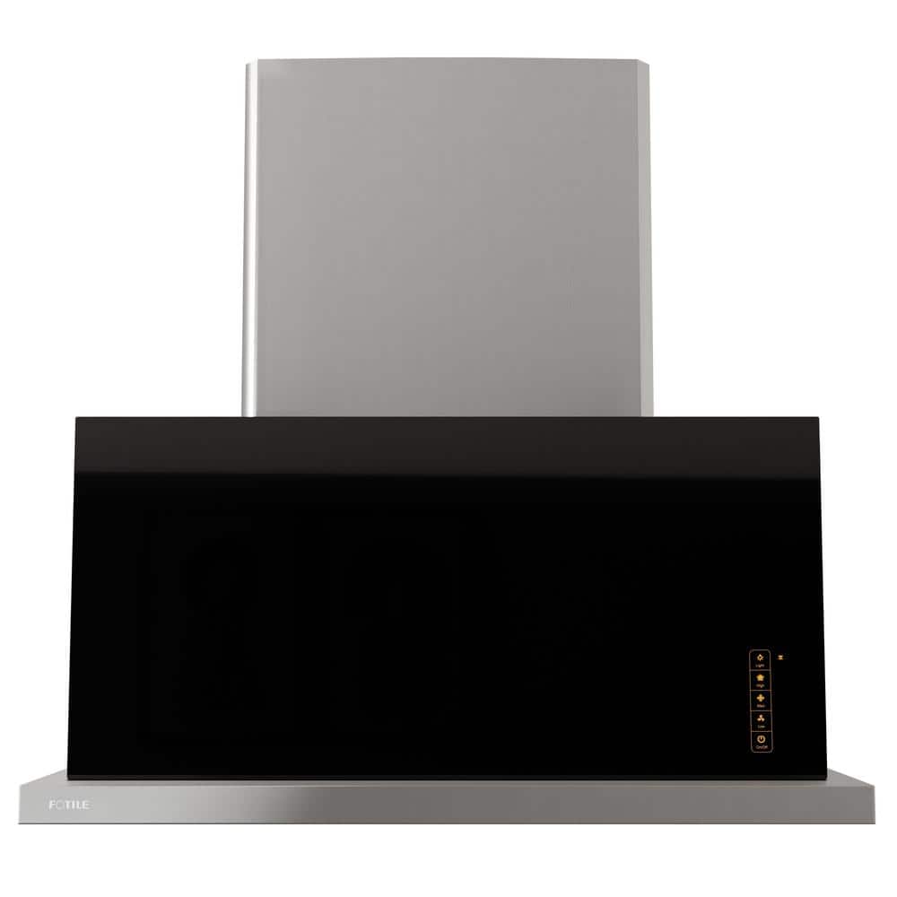 Fotile 36" Stainless Steel and Black Insert Range Hood