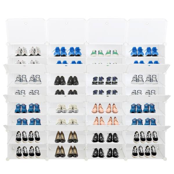 8 Tier Shoe Rack 56Pairs Wall Tower Cabinet Storage Organizer Home