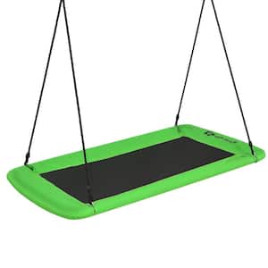 700 lbs. Giant 60 in. Platform Tree Web Swing Outdoor with 2 Hanging Straps Green