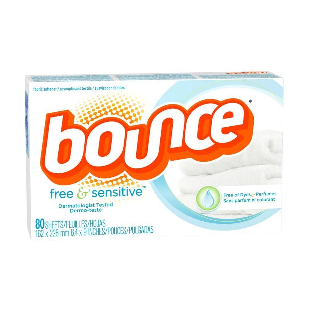 Bounce Fabric Softener Sheets, Free & Gentle, 105 count (9 per