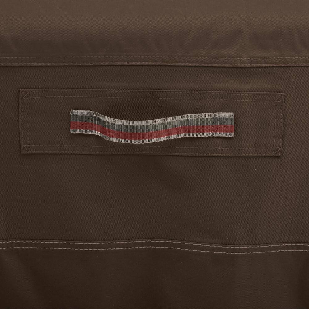 Madrona Brown Rainproof Square Fire Pit Cover with Elastic Closure