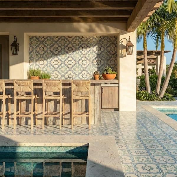 Magnolia Marcela 8 in. x 8 in. Porcelain Floor and Wall Tile (5.6 sq. ft. /Case)