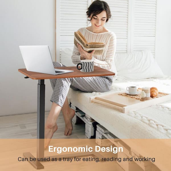 Heght Adjustable Rollng Laptop Desk Cart