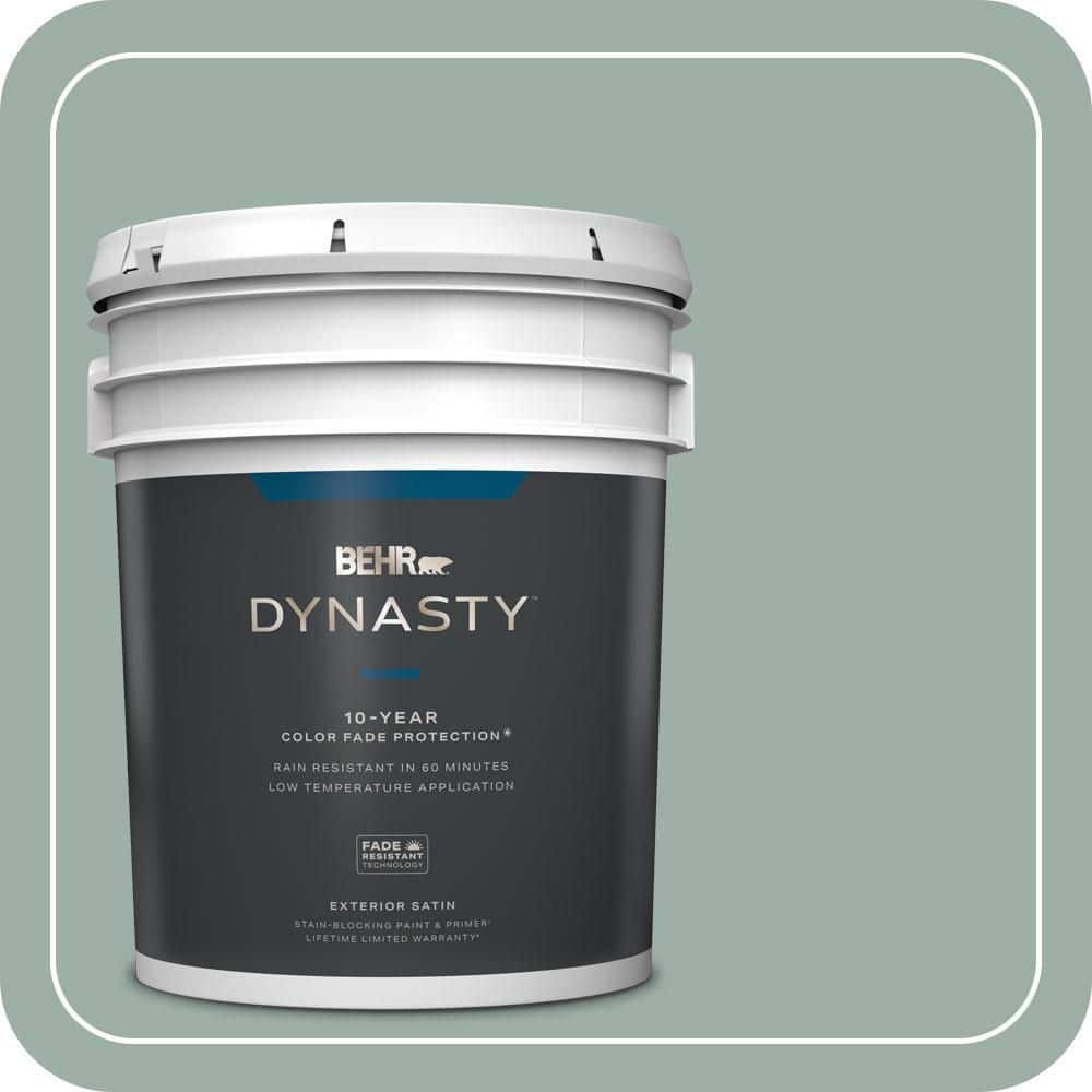 5 gal. Home Decorators Collection #HDC-CT-22 Aged Jade Satin Enamel Exterior Stain-Blocking Paint & Primer price history on PriceWatchPro