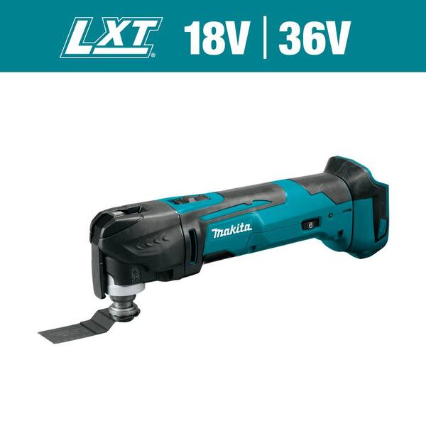 Makita 18V LXT Lithium Ion Cordless Variable Speed Oscillating Multi Tool Tool Only With Blade and Accessory Adapters XMT03Z The Home Depot