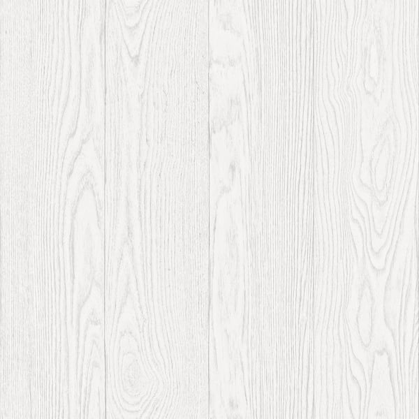 InHome Timber White Peel and Stick Wallpaper
