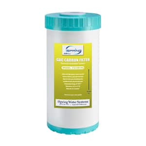 10 in. x 4.5 in. Premium GAC and KDF Carbon Filter Replacement Water Filter Cartridge for Undersink Filter System
