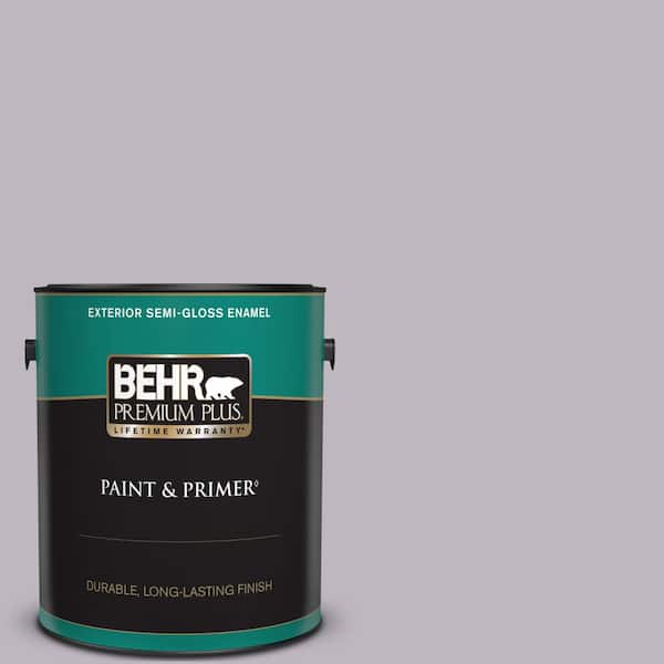 BEHR PREMIUM PLUS 1 gal. #PPU16-09 Aster Semi-Gloss Enamel Exterior Paint & Primer
