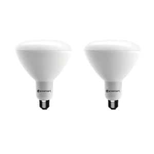 90-Watt Equivalent BR40 Dimmable LED Light Bulb Soft White (2-Pack)