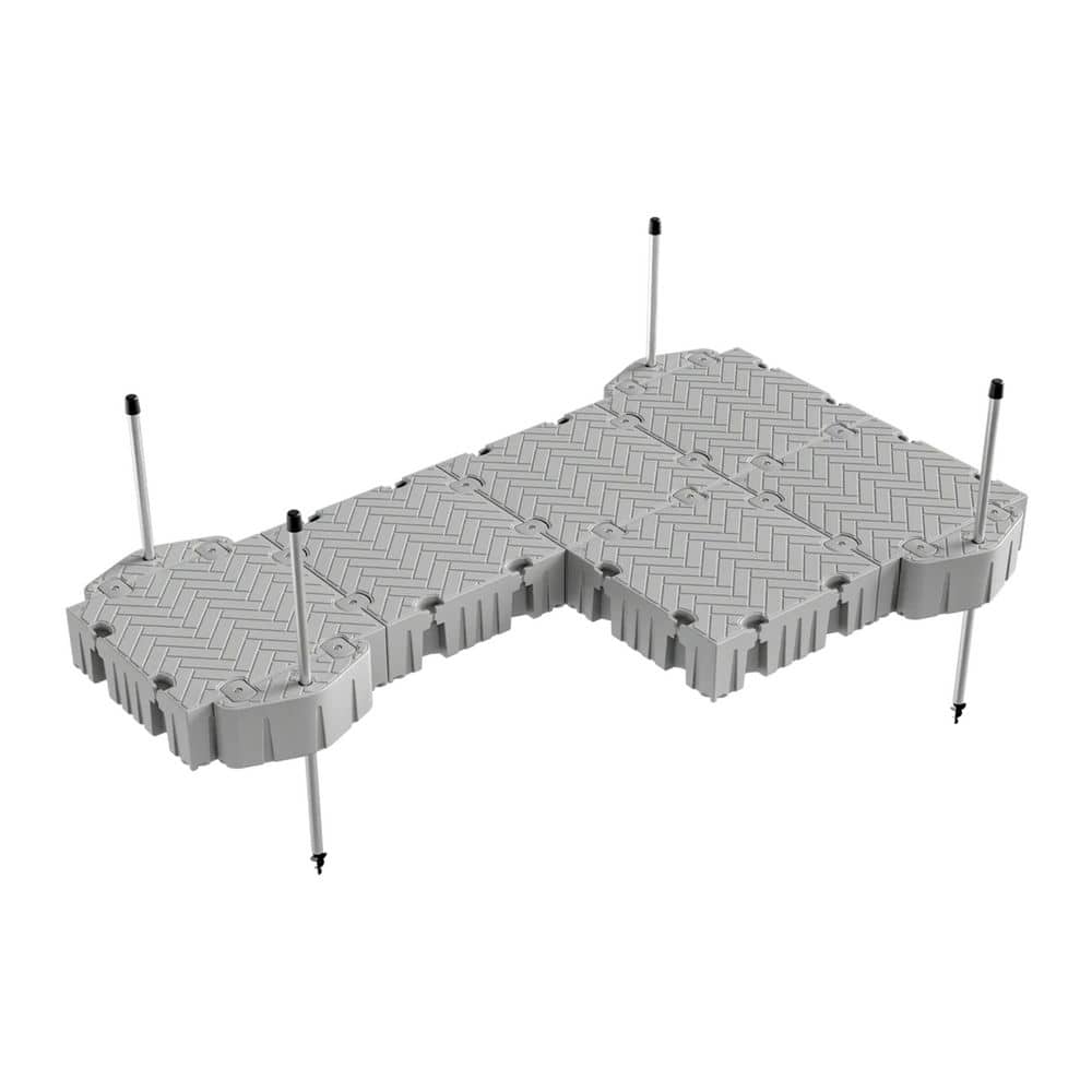 Flexx 16 ft. P-Shaped Floating Dock Package with Pipe Guides price history on PriceWatchPro