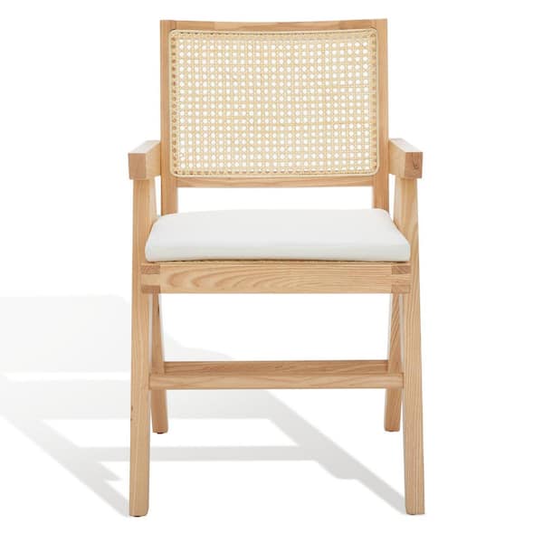 SAFAVIEH Colette Natural 17.7 in. Rattan Dining Chair