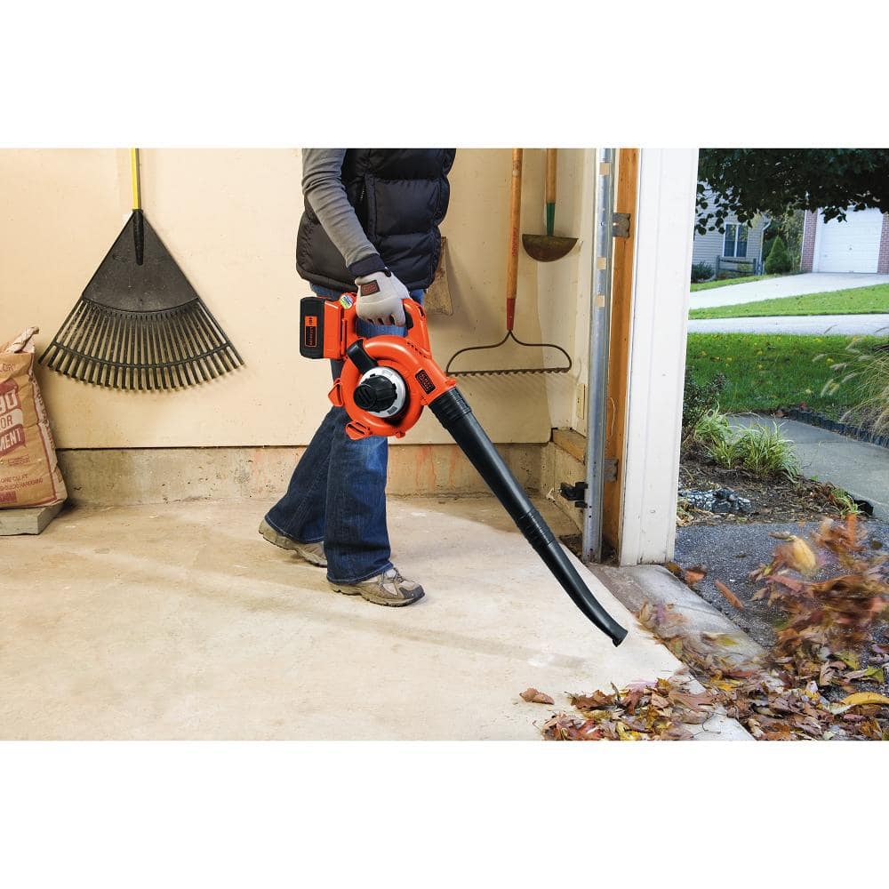 BLACK DECKER 40V MAX 120 MPH 90 CFM Cordless Battery Powered Handheld Leaf Blower & Vacuum Kit with (1) 1.5Ah Battery & Charger
