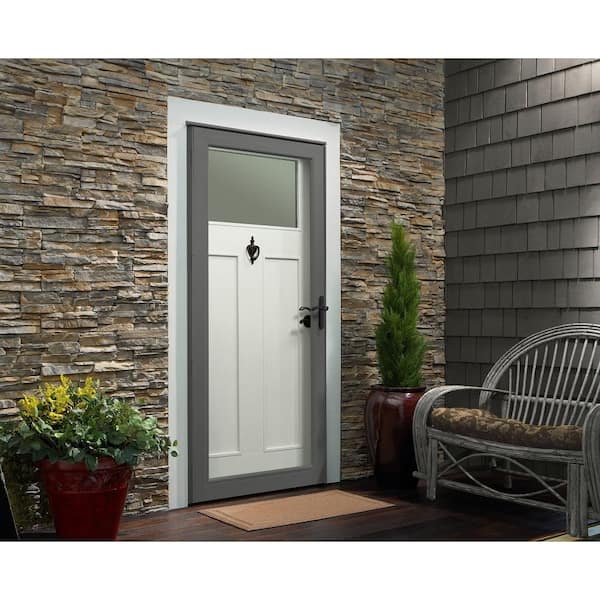 Andersen 4000 Series 36 in. x 80 in. Charcoal Gray Right-Hand