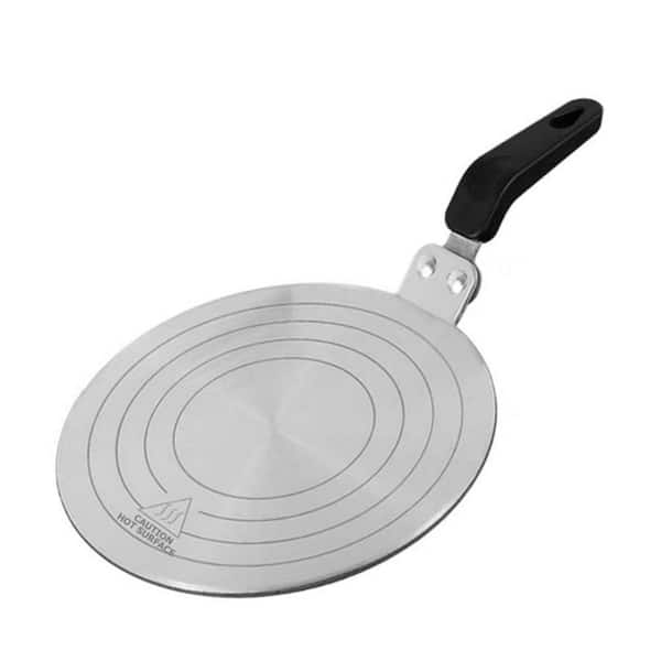 Stainless Steel Induction Adapter Plate Silver Heat Diffuser for Gas Stove Protects Moka Pot Cookware Set