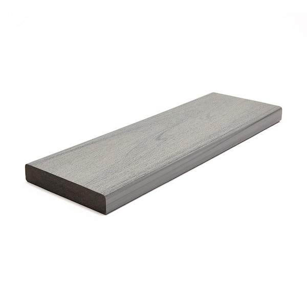 Trex 1 x 6-20 Cu. Ft. Trex Transcend Lineage Composite Deck Board Rainier Square Size: .94 in. W. x 5-1/2 in. RN010620TLS01