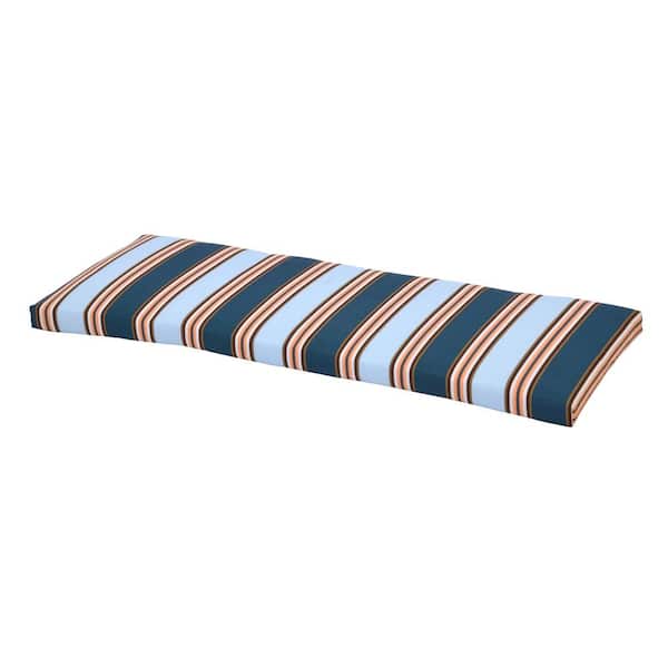 Unbranded Charleston Stripe Rectangular Outdoor Bench Cushion
