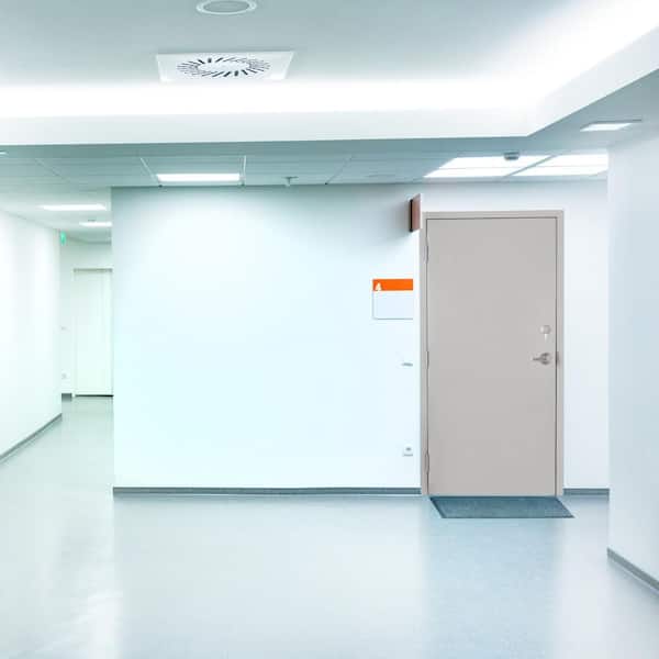 Galvanneal Steel Mill Primed Commercial Door Kit with 90 Minute Fire Rating & Expandable Frame, Mulitple Sizes Available