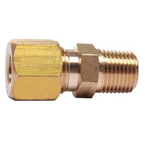 LTWFITTING 1/8 in. O.D. Comp x 1/8 in. MIP Brass Compression Adapter Fitting  (5-Pack) HF682205 - The Home Depot