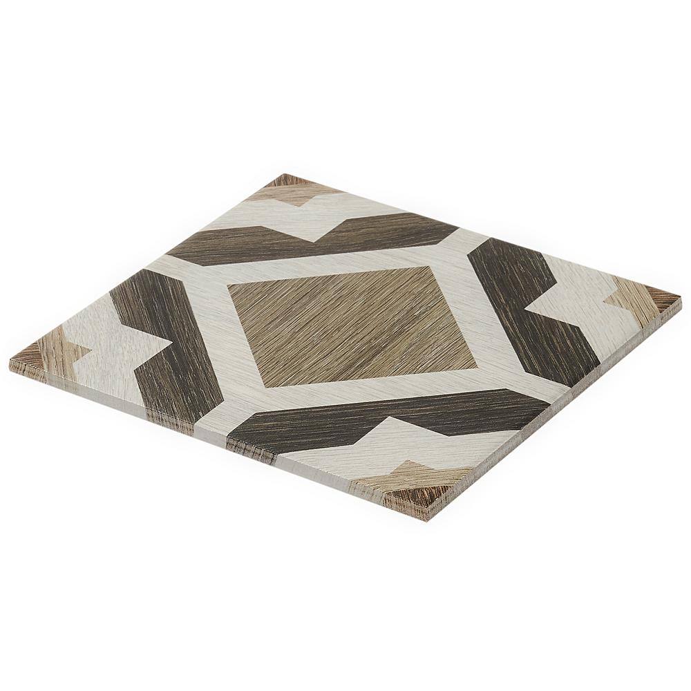Ventura Starwood 8" x 8" Multicolor Matte Porcelain Tile